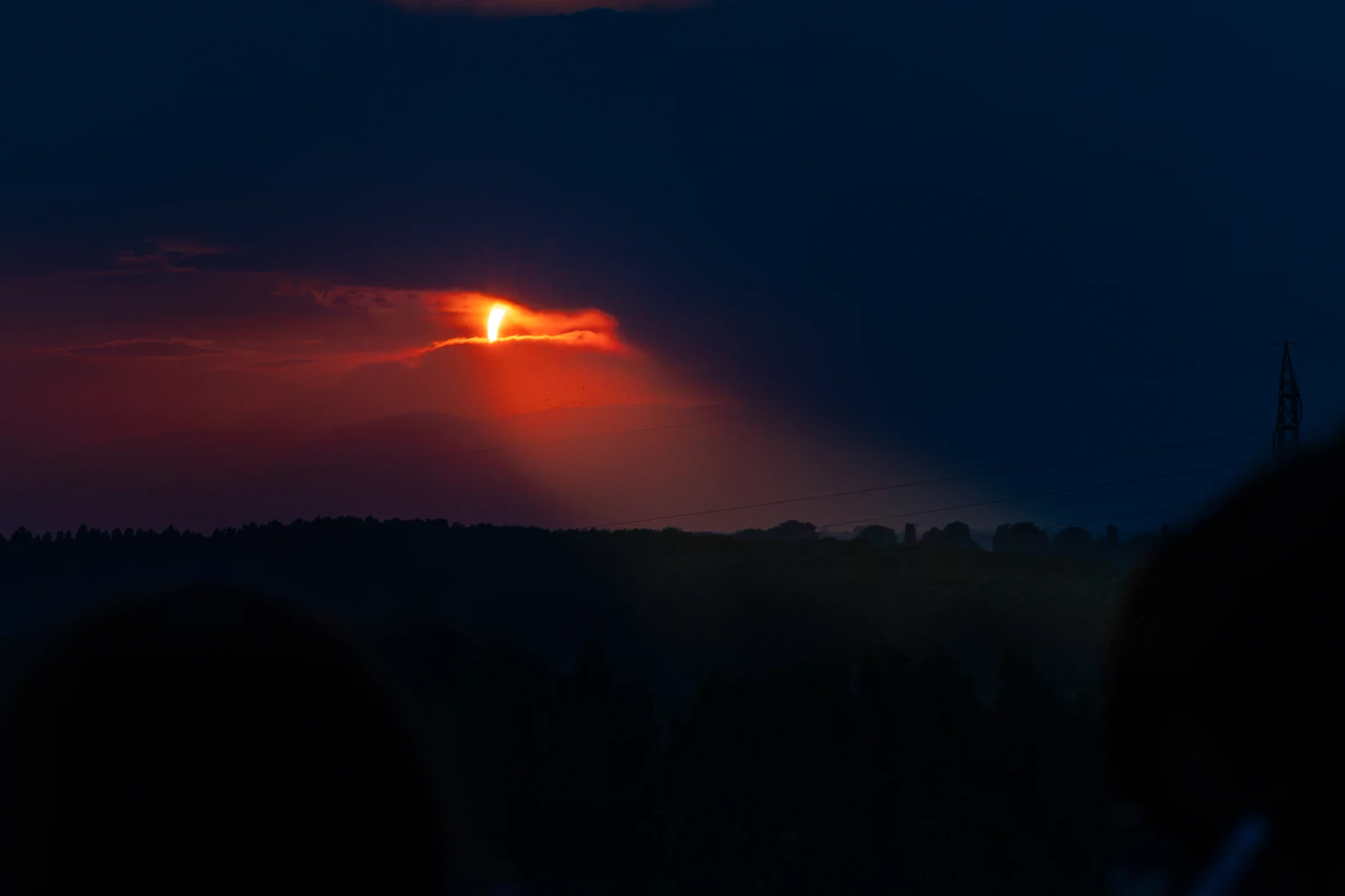 L’eclissi al tramonto fotografata durante l’evento al JMuseo di Jesolo